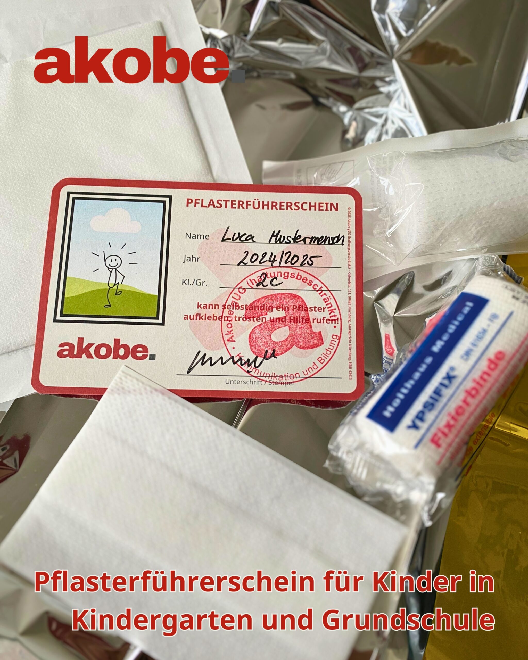 Pflasterführerschein für Kinder in Kindergarten und Grundschule